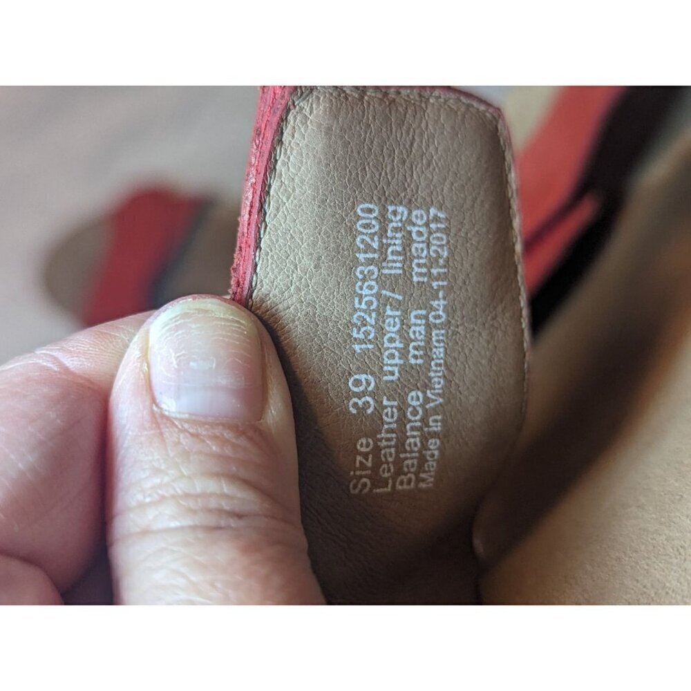 Dansko Maddy Milled Red Nubuck Womens SZ 39/8.5 Slip On Slide Sandals - Picture 6 of 16